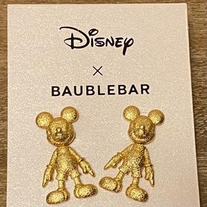 New in Packaging Disney x Baublebar Mickey Mouse 3D Dangle Earrings